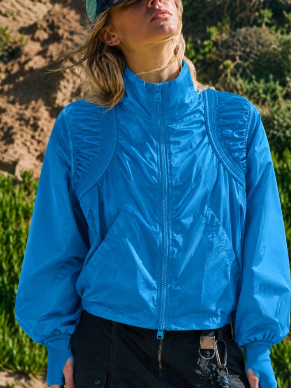 STELLA MCCARTNEY FOR ADIDAS RUN PERF NYLON BOMBER JACKET